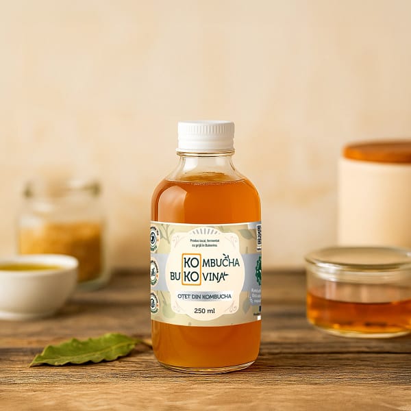 otet din kombucha - băutură probiotică artizanală naturală fermentată