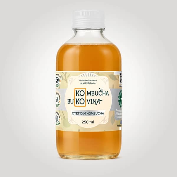 otet din kombucha - băutură probiotică artizanală naturală fermentată
