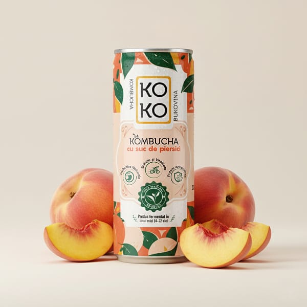 doza-kombucha-suc-piersici-naturalkombucha-cu-piersici-probiotice-sanatoase bautura-fermentata-aroma-piersici-dulci sticluta-kombucha-piersici-vitamine kombucha-organica-piersici-digestie