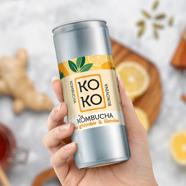 Kombucha cu Ghimbir și Lămâie