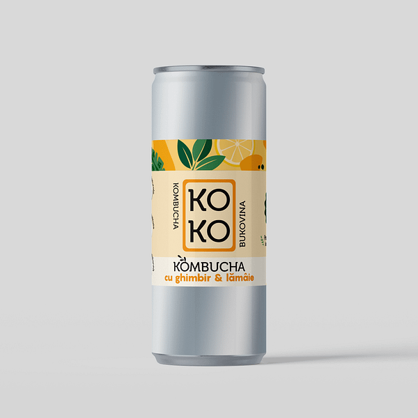 Kombucha cu Ghimbir și Lămâie