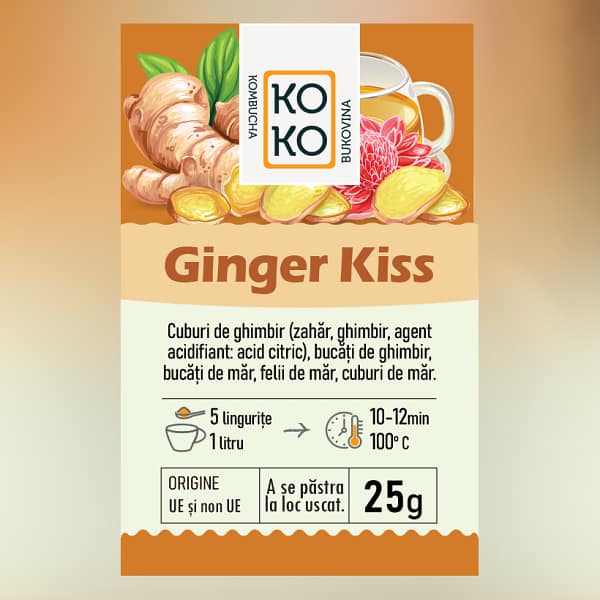 Ceai Ginger Kiss - Apple-LemonGinger Blend
