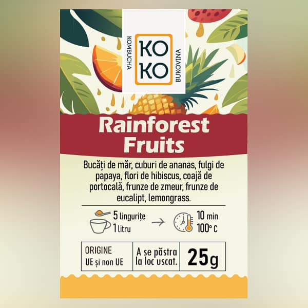 Ceai Rainforest Fruits - Pineapple - Mango - Kiwi Dream